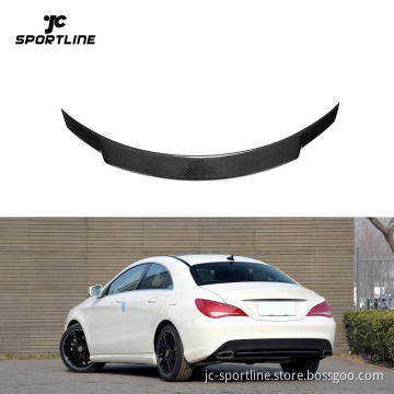 Carbon Fiber Rear Trunk Spoiler Wing for Mercedes-Benz CLA Class C117 2013-2018